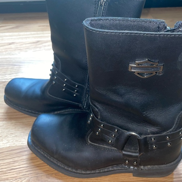Harley-Davidson Leather Risa LDS Harness Boots size 8  Waterproof Hydro-guard - Picture 5 of 13